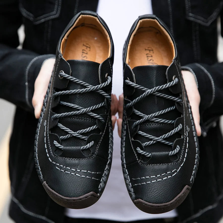 Baskets Masculines Casual Cuir - Lincoln