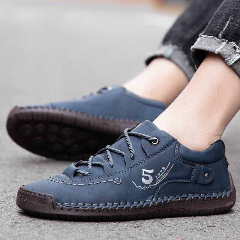 Baskets Masculines Casual Cuir - Lincoln