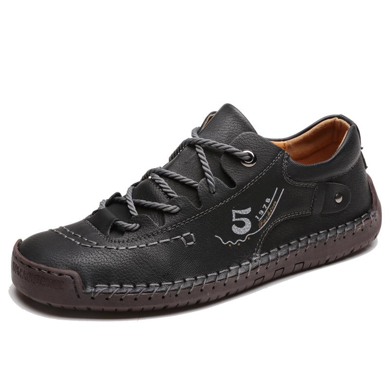 Baskets Masculines Casual Cuir - Lincoln