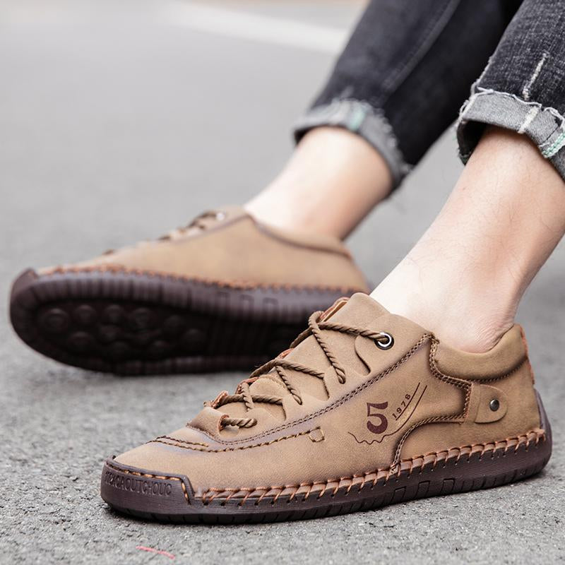 Baskets Masculines Casual Cuir - Lincoln