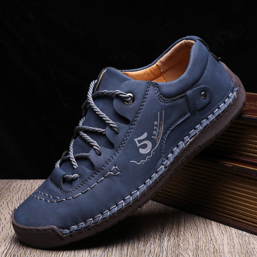 Baskets Masculines Casual Cuir - Lincoln
