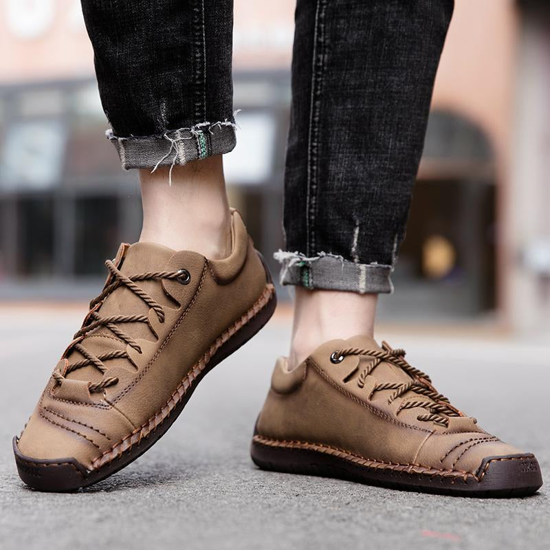 Baskets Masculines Casual Cuir - Lincoln