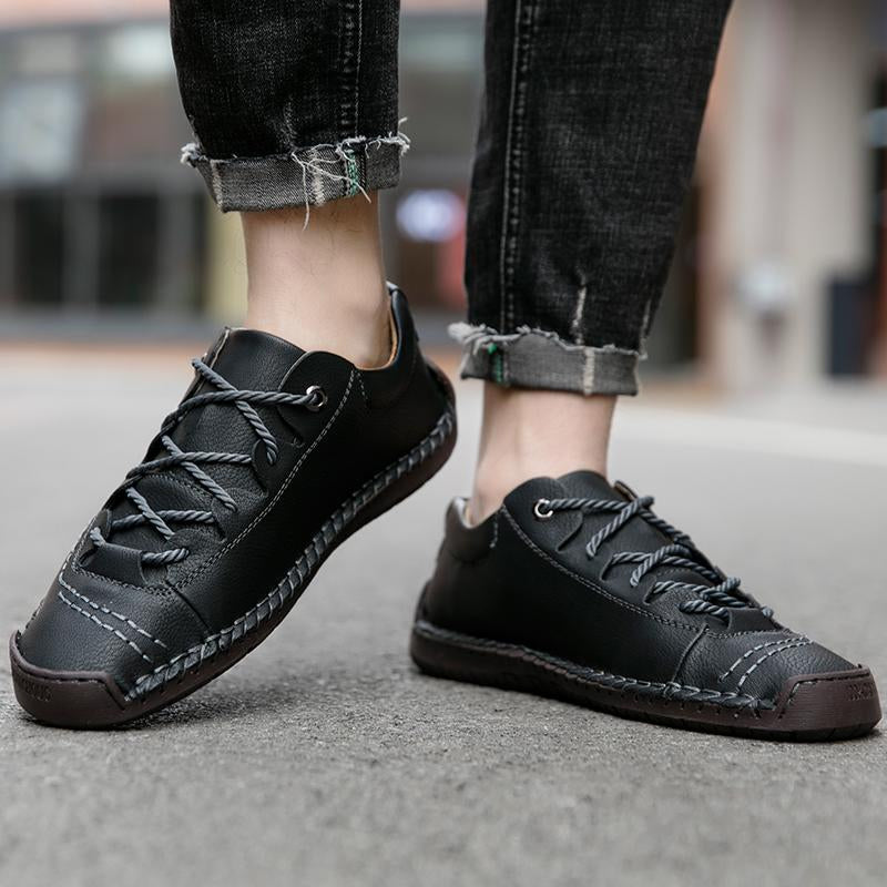 Baskets Masculines Casual Cuir - Lincoln