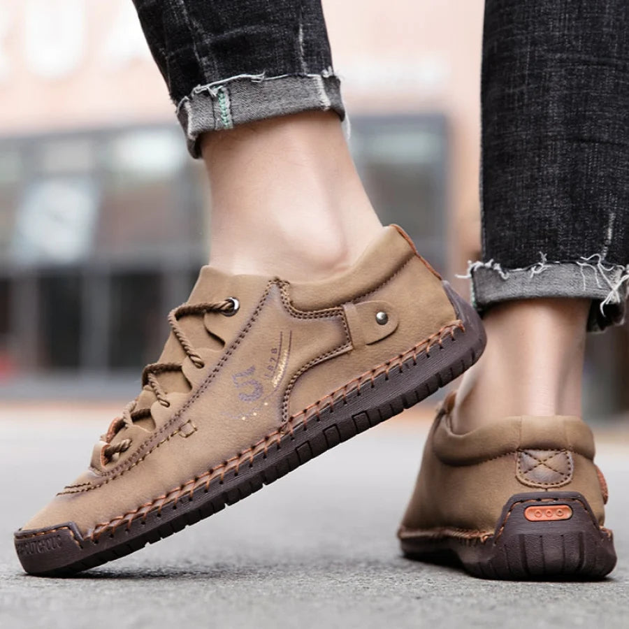 Baskets Masculines Casual Cuir - Lincoln
