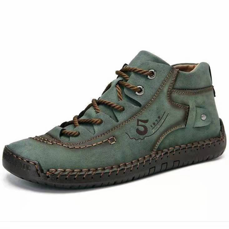 Baskets Masculines Casual Cuir - Lincoln