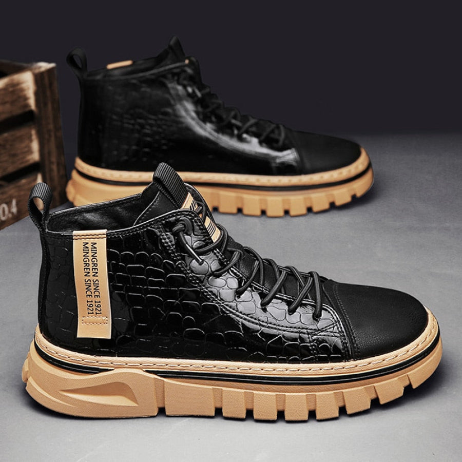 Botte Masculine Cuir Moderne