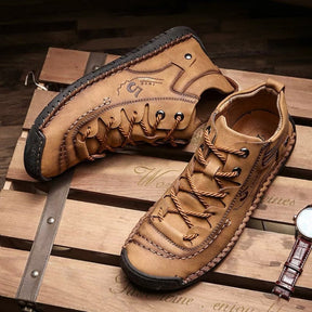Baskets Masculines Casual Cuir - Lincoln