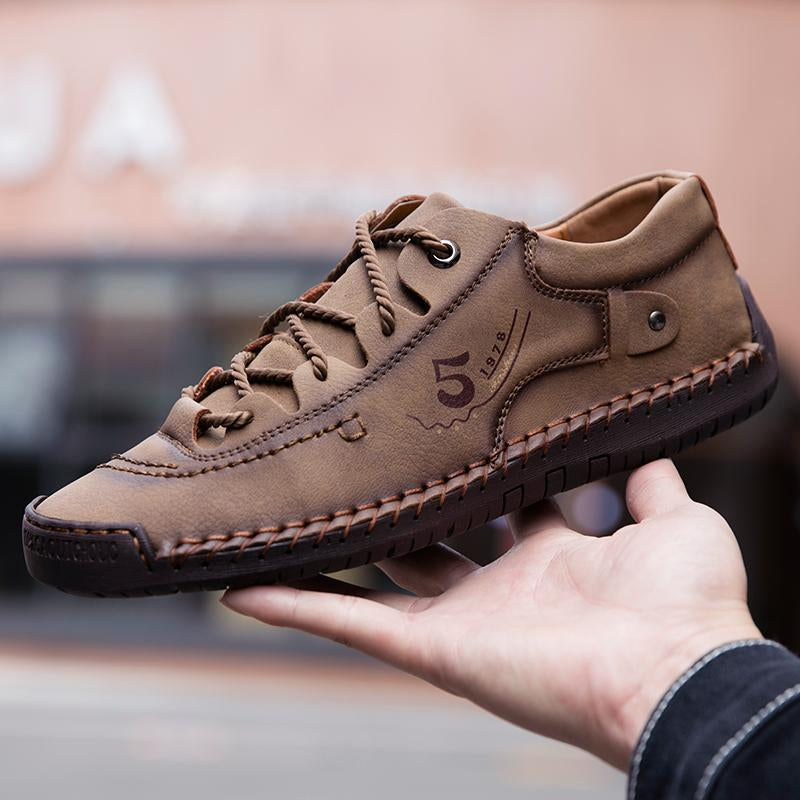 Baskets Masculines Casual Cuir - Lincoln