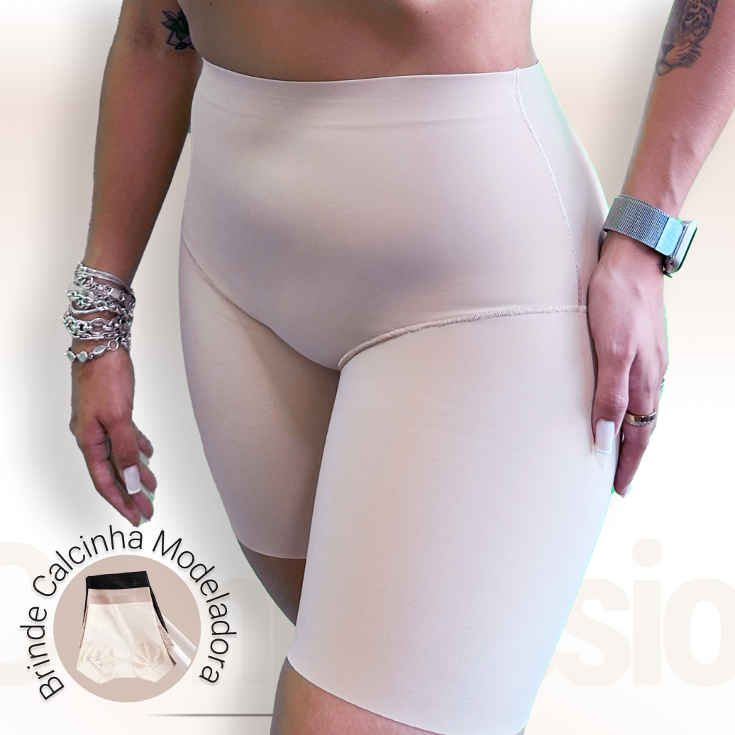Modèle court de compression de peau sans couture + Offrez une culotte modelante