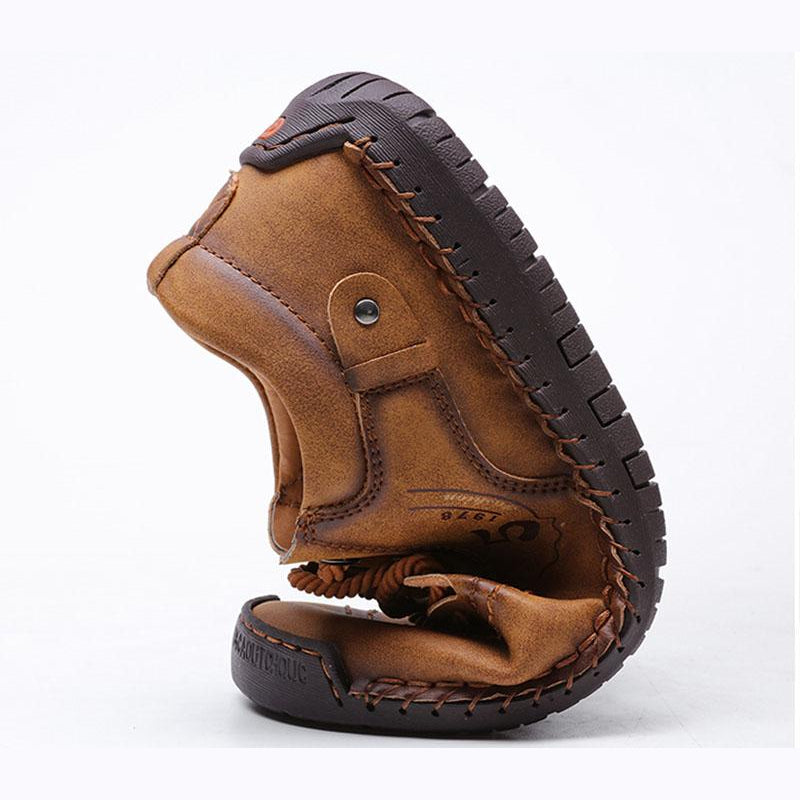 Baskets Masculines Casual Cuir - Lincoln