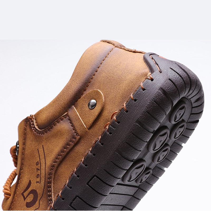 Baskets Masculines Casual Cuir - Lincoln