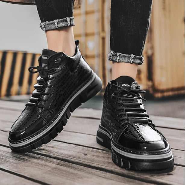 Botte Masculine Cuir Moderne