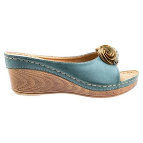 Sandale Confortable Femme Roux