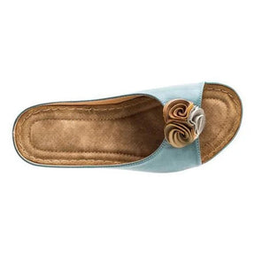 Sandale Confortable Femme Roux