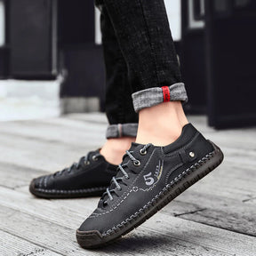 Baskets Masculines Casual Cuir - Lincoln