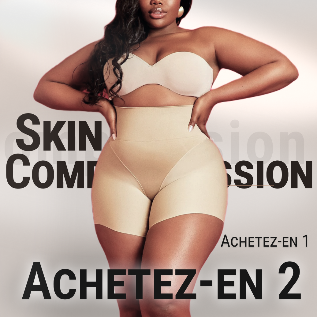 Modèle court de compression de peau sans couture + Offrez une culotte modelante