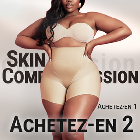 Modèle court de compression de peau sans couture + Offrez une culotte modelante