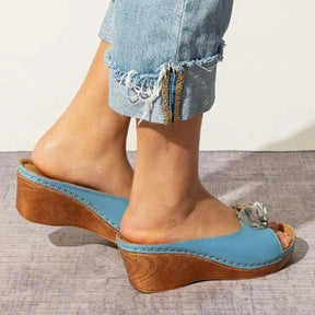 Sandale Confortable Femme Roux