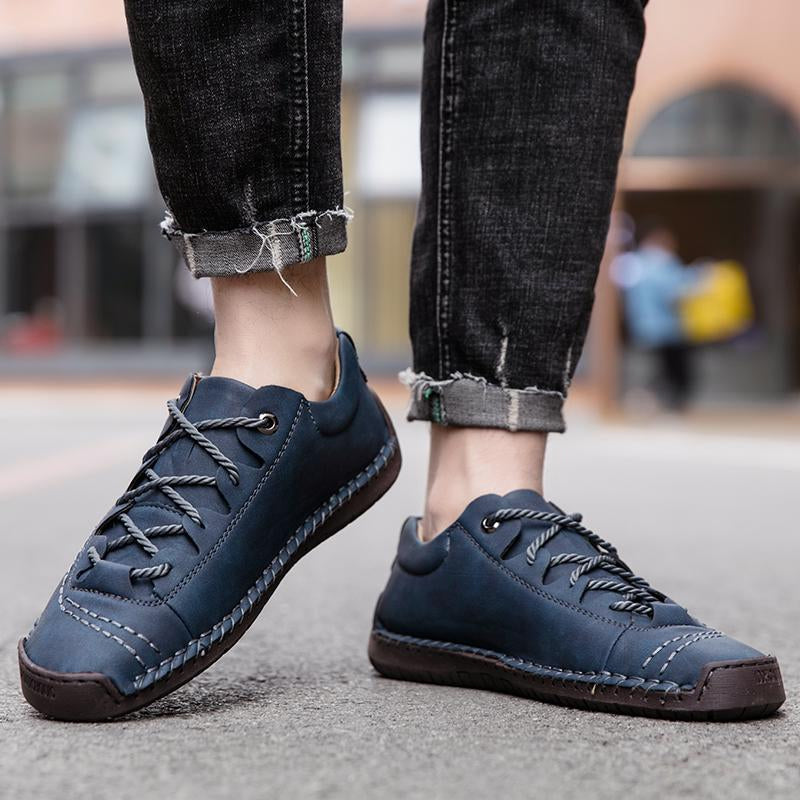 Baskets Masculines Casual Cuir - Lincoln