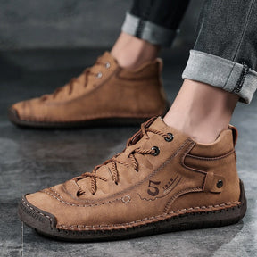Baskets Masculines Casual Cuir - Lincoln