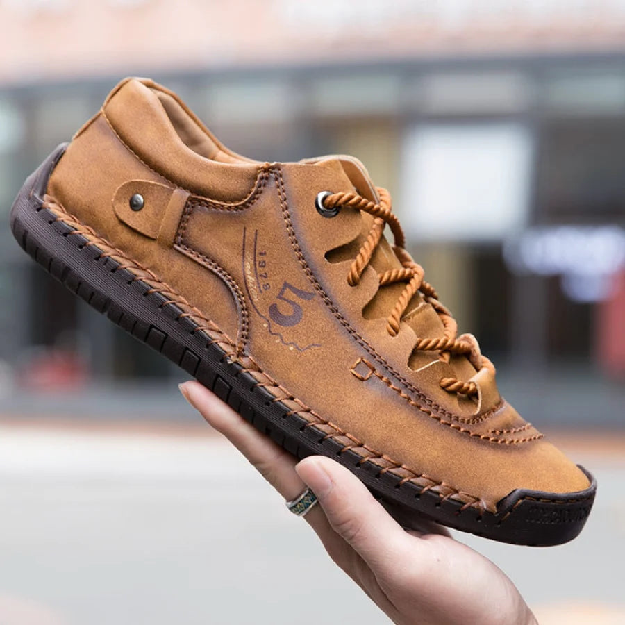 Baskets Masculines Casual Cuir - Lincoln