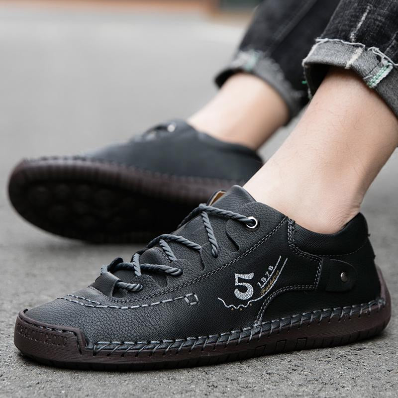 Baskets Masculines Casual Cuir - Lincoln