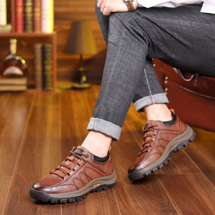 Baskets pour Hommes en Cuir Soft Elegance